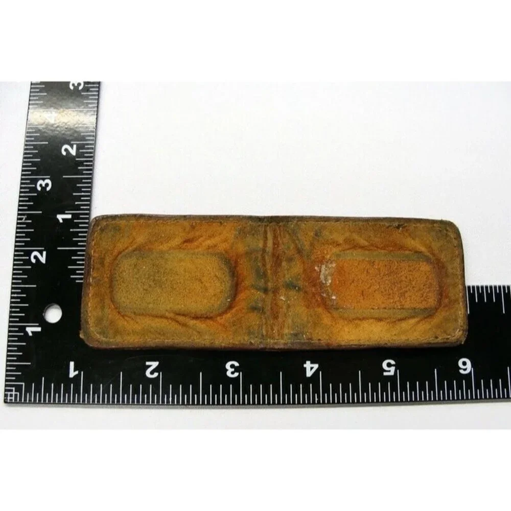 Leather Money Clip Duck Goose Credit Card Cash ID Holder